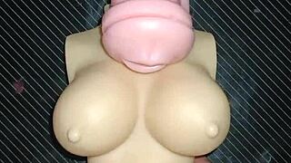 Wow, Trio Blows Doll And Fucks Anal From Mouth To Ass Cum On Tits!