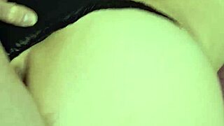 Hot wife bends over in tight jeans for doggystyle fucking and cumshot on ass