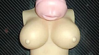 Wow, Trio Blows Doll And Fucks Anal From Mouth To Ass Cum On Tits!