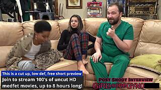 doctor aria nicole & doctor tampa trying on gloves