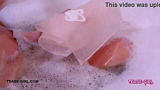 Super cute teen 18+ takes a sexy bath