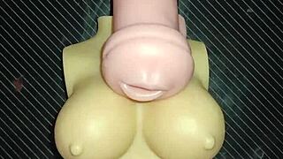 Wow, Trio Blows Doll And Fucks Anal From Mouth To Ass Cum On Tits!