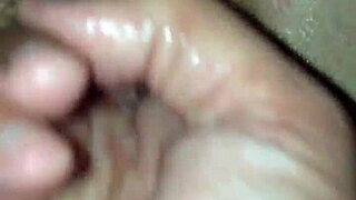 young blonde explores cucumber insertion