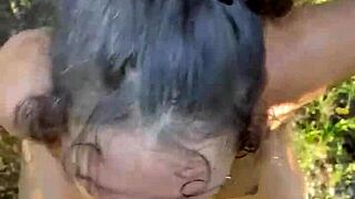 pretty hooker sucks cock and spits out the cum with deep emotion