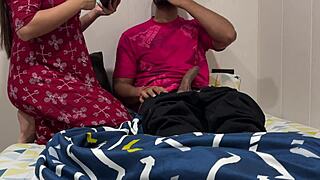 Teasing milf punishes with rough pussy riding and deepthroat