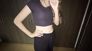 MY BEST FRIEND'S WIFE MASTURBATES WHILE I WATCH! ISN'T SHE HOT?