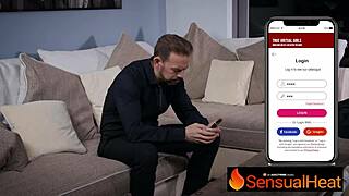 Swipe right for a steamy threesome with Alexis Crystal, Erik Everhard, and Jenny Doll in sensual heat.