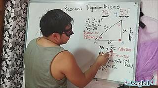 Student and teacher in bedroom scene