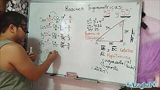 Student and teacher in bedroom scene