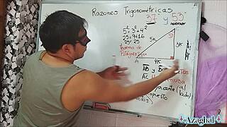 Student and teacher in bedroom scene