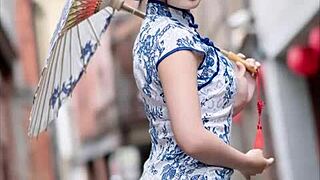 Helene Tw's Jerk Off Challenge Part 4 Features Chinese Dress And Costumes