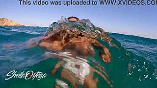 Pornstar sheila ortega sucking and fucking underwater while snorkeling