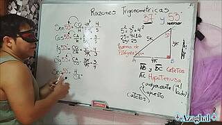 Student and teacher in bedroom scene