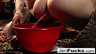 Milf Jen Hexxx Assists Leya The Cat In A Milk Enema Procedure