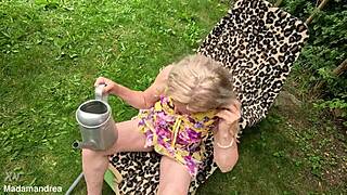 seduced to orgasm by the watering can?