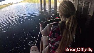 Intense Bold Wild Fucking On Jet-Ski With Petite Blonde Stephanie Love And Huge Cock Brian Omally Outdoor