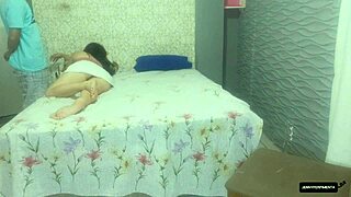 husband lends his wife to the boss for intense fucking to save his job