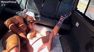 lucky dude picked up an granny for rough anal