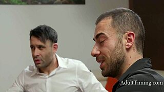 Francis and Emmanuel Torquemada Greta Foss in office threesome