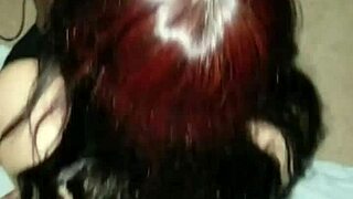 She cheats on her husband with a submissive blowjob