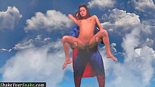 Petite 18+ bounces on cock doggystyle