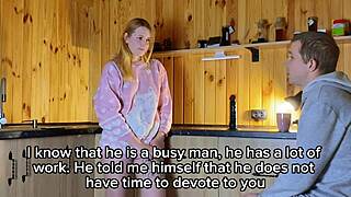 Wife cheats with husband's best friend in kitchen!