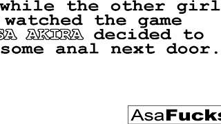 asa akira endures anal fisting and fucking with a creampie