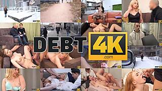 Debt4k Russischer Shopaholic Von Schuldeneintreiber In Hubbys Gegenwart Gefickt
