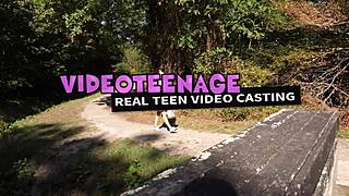 Cute 18 Years Old Girl Does Her First Porn Interview