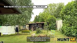 hunt4k hunter loved the outdoor sex with a hot brunette chick