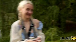 hunt4k hunter found a young 18+ and tight pussy in the park and fucked her roughly afterwards