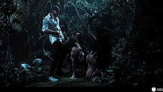 Asian Slut Gangbang - Japanese Girl With Big Tits Used Like Fuckdoll In Woods Freeze Fetish