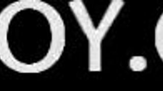 is this german busty blonde teen corinna posing nude at sunset, showing her big tits outdoors?