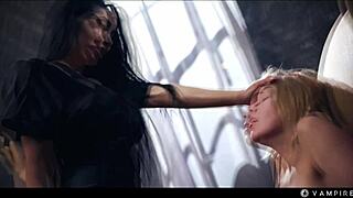 Lesbian Mind Control Sex - Cute Blonde Girl Ashby Mesmerized Into Sex Slave By Brunette Vampire
