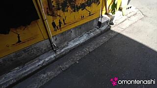 Bar owner negotiates porn with stunning breasts and threesome