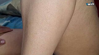 Married housewife rides cuckold, interrupted at bedroom door?