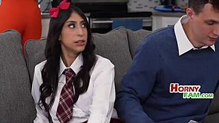 fucking my teen 18+ girlfriend in front of her step parents