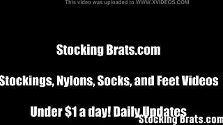 Jasmin Surprises Ashlee with Intense Foot Worship, Sucking and Footjob Action