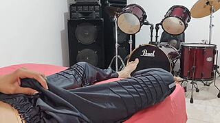 i masturbate my big cock in front of the camera