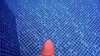 Rough sex in pool with big ass milf