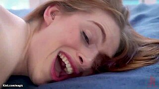 Slave Tied Up And Dominated In BDSM Group Scene In Garden