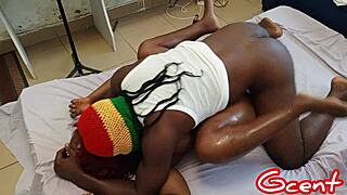 hot couples fuck passionately in bed with monster cock moaning