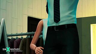 Seduced A Rich Man In A Store And Gave Anal - 3d Animation