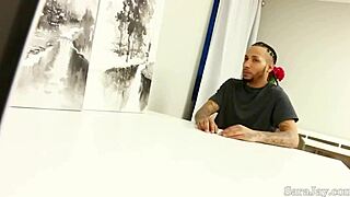 hot hr lady sara jay gives amazing boobjob after a hard fuck session