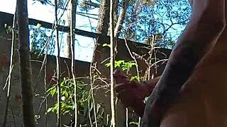 cumming in public backyard full!