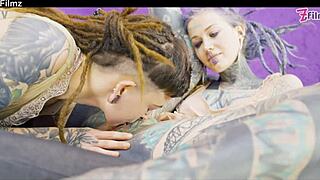 shy goth punk teen tries first time anal fingering and gaping