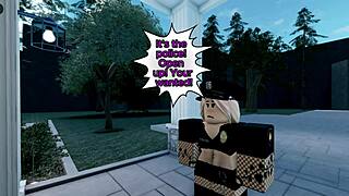 police officer catches the criminal in action