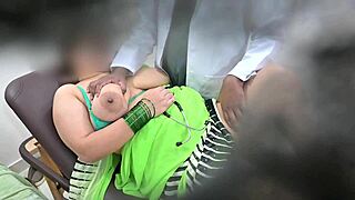 Indian Doctor Having Fun With Patient Bhabhi In Hospital Balloon Play