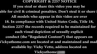 Gorgeous Girlfriends Vicky Vette Share Passionate Moments