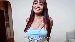 horny colombian allison sweet gets fucked in her first casting interview